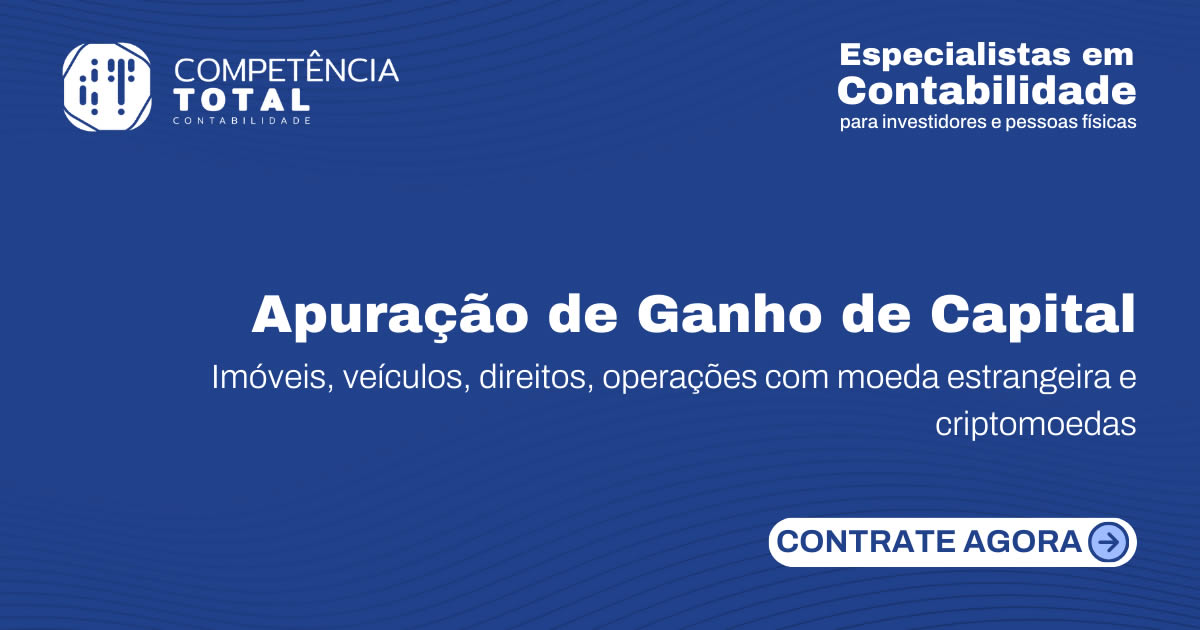 Fa a a apura o de ganhos de capital e emita o darf conosco